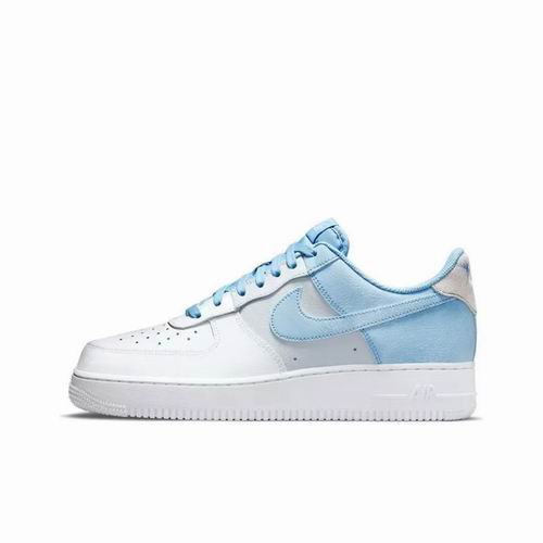 Cheap Nike Air Force 1 White Blue Shoes Men and Women-95